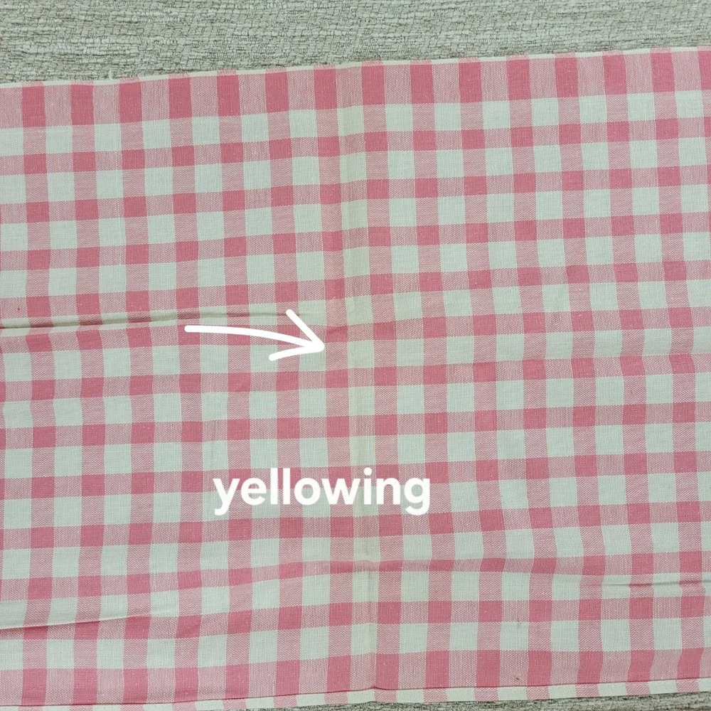 Vintage Cannon Tea Towel Kitchen Dish Rag Pink Gingham Linen Deadstock Set of 2